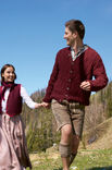 Lana Grossa HERRENJACKE IM RAUTENZOPFMUSTER Landlust Naturwolle
