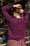 Lana Grossa JACKE IM ZOPF-LOCHMUSTER MIT GLATT RECHTS Cool Wool