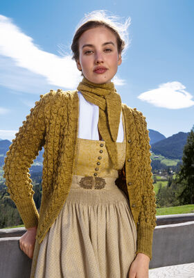 JACKE IM ZOPF-NOPPENMUSTER Cool Wool Vintage von Lana Grossa