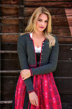 Lana Grossa SPENZERJÄCKCHEN MIT ROSENMUSTER Cool Wool