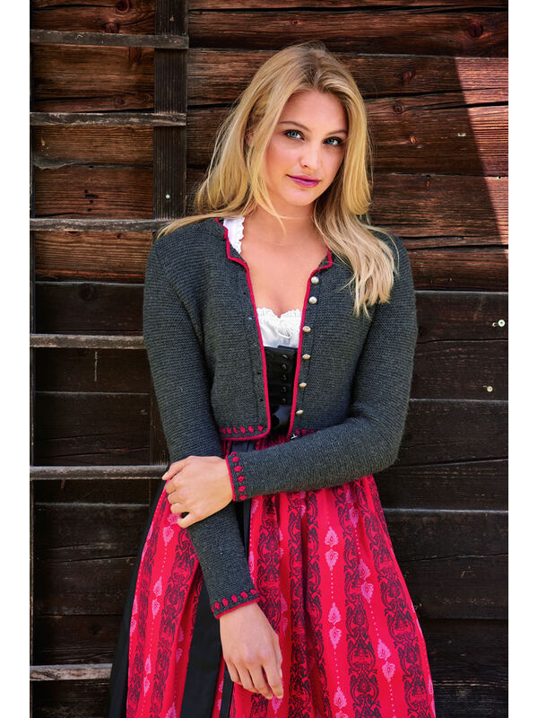Lana Grossa SPENZERJÄCKCHEN MIT ROSENMUSTER Cool Wool