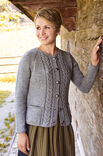 Lana Grossa DAMENJACKE MIT KELLERFALTE Alpina
