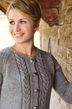 Lana Grossa DAMENJACKE MIT KELLERFALTE Alpina