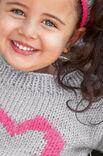 Lana Grossa PULLOVER,STIRNBAND Superbingo/Mille II Neon