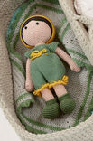 Lana Grossa PUPPE MIT OVERALL Cotone & Cool Wool Baby & Ecopuno