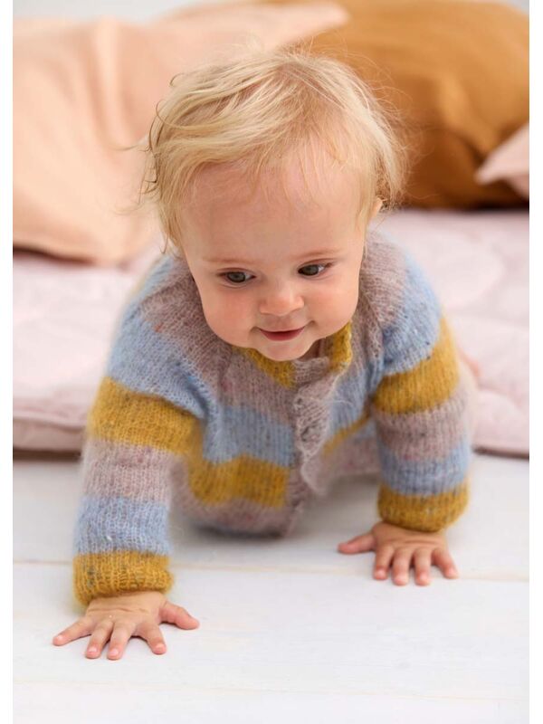 Lana Grossa JACKE Natural Superkid Tweed