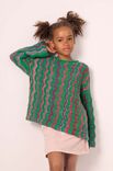 Lana Grossa PULLOVER QUERGESTRICKT Colorissimo & Ecopuno