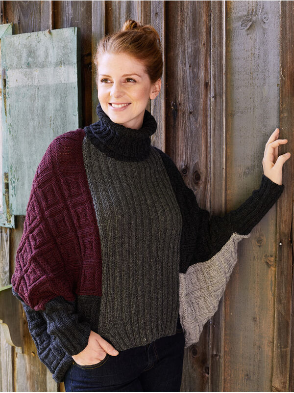 Lana Grossa KIMONOPULLOVER Landlust Merino 180