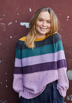 PULLI MIT U-BOOT-AUSSCHNITT Landlust Sommerseide von Lana Grossa