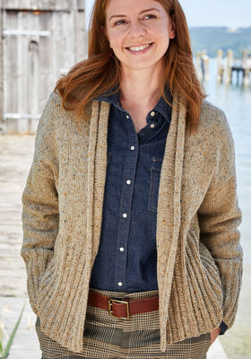 STRICKJACKE Landlust Soft Tweed 180 von Lana Grossa