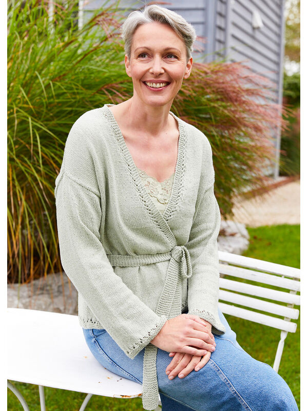 Lana Grossa WICKELJACKE Landlust Sommerseide
