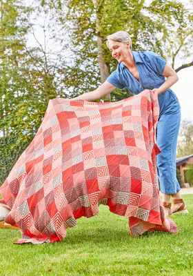 PATCHWORK-DECKE Landlust Baumwolle von Lana Grossa