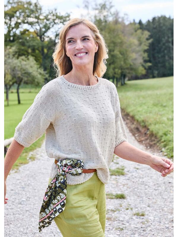 Lana Grossa HALBARM-PULLOVER Landlust-Sommerseide
