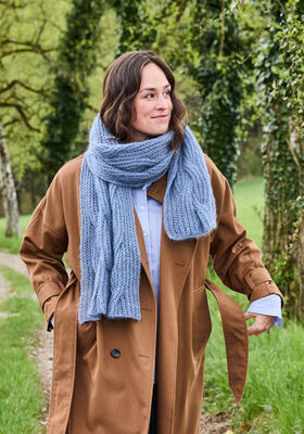 SCHAL MIT ZOPF-PATENTMUSTER Landlust Kidmohair von Lana Grossa