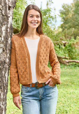 AJOURJACKE Landlust Baumwolle von Lana Grossa