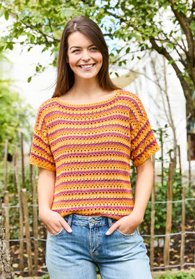 HÄKELSHIRT Landlust Sommerseide von Lana Grossa