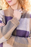 Lana Grossa PULLOVER MIT QUADRATMUSTER Landlust-Naturwolle