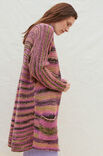 Lana Grossa LONG-CARDIGAN MIT TASCHEN A Mano