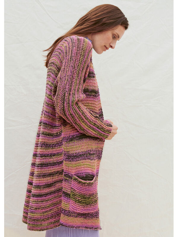 Lana Grossa LONG-CARDIGAN MIT TASCHEN A Mano