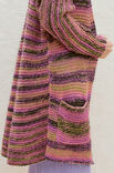Lana Grossa LONG-CARDIGAN MIT TASCHEN A Mano