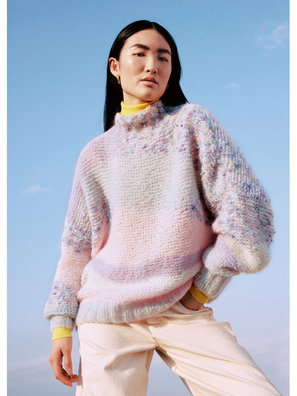 Lana Grossa PULLOVER Brushy & Brushy Print (lala Berlin)