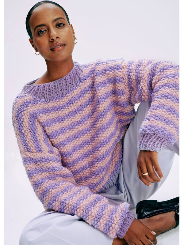 Lana Grossa PULLOVER Lala Berlin Flamy & Lala Berlin Lovely Cotton