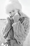 Lana Grossa PONCHOPULLI IM RIPPENZOPFMUSTER Smokey