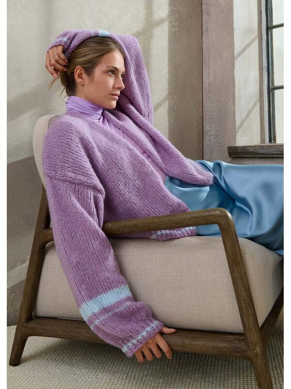 Lana Grossa OVERSIZE-JACKE Alpaca Air