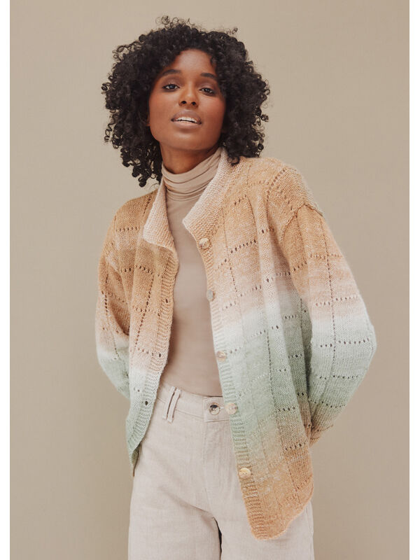 Lana Grossa JACKE MIT POLOKRAGEN Gomitolo Alpaca