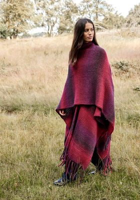 PONCHO GLATT-RECHTS-PATENT Gomitolo Versione von Lana Grossa