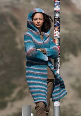 HOODIE-MANTEL Gomitolo Gala von Lana Grossa