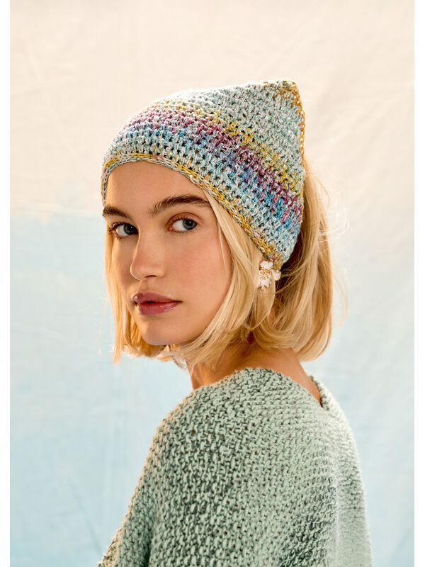 Lana Grossa GLITTER-KOPFTUCH Gomitolo California & Glamour