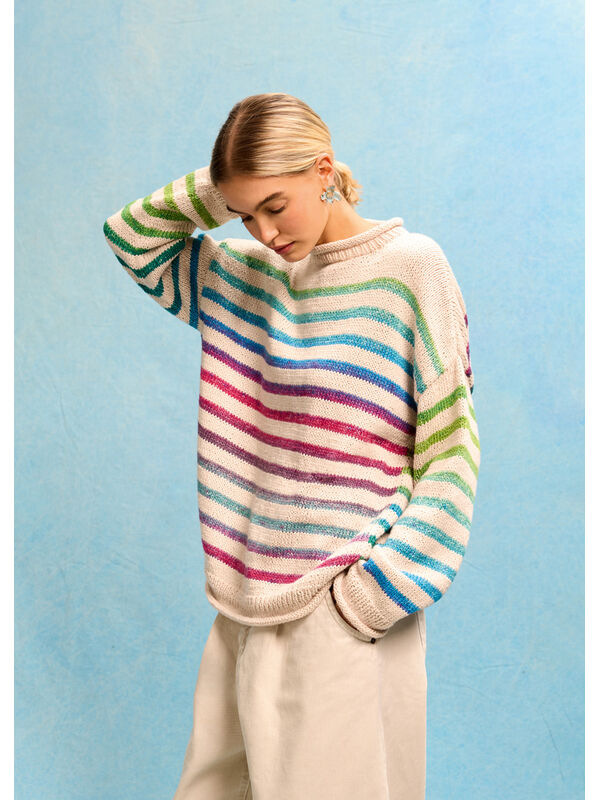 Lana Grossa STREIFEN-PULLOVER Cotonella