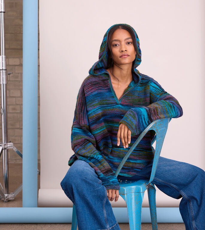 HOODIE OVERSIZED Gomitolo Disegno von Lana Grossa