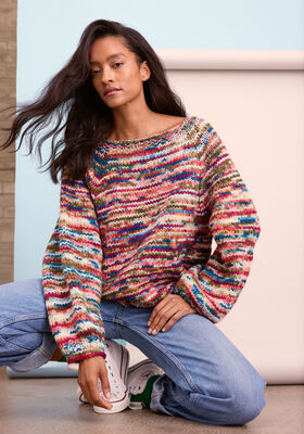 PULLOVER TOP-DOWN Crazy von Lana Grossa