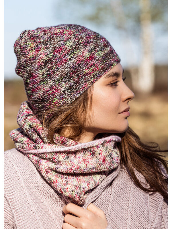 Lana Grossa MÜTZE Meilenweit Merino Hand-dyed