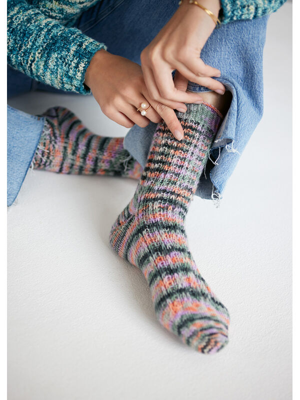 Lana Grossa SOCKEN Meilenweit 100g Merino Shadow hand-dyed