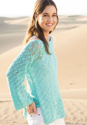 PULLI IM MUSCHELMUSTER Cotone von Lana Grossa