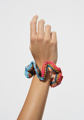 SCRUNCHIE IN FESTEN MASCHEN Cotone von Lana Grossa