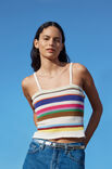 Lana Grossa TOP IN FESTEN MASCHEN MIT STREIFEN Cotone & Elastico