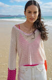 Lana Grossa LANGARMPULLOVER IM VERSETZTEN FILETMUSTER Campo
