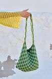 Lana Grossa SHOPPER IM KAROMUSTER IN RELIEFSTÄBCHEN Promessa