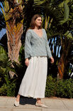 Lana Grossa V-PULLI IM ZEBRAMUSTER IN FILETHÄKELEI Summer Cashmere