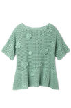 Lana Grossa SHIRT IM FILETMUSTER MIT BLÜTEN Cotonella