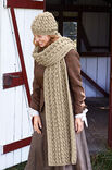 Lana Grossa SCHAL MIT ZOPF-NOPPENMUSTER Landlust Merino 120