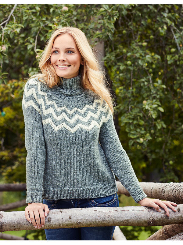 Lana Grossa RUNDPASSENPULLOVER Landlust Merino 120