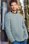 Lana Grossa HERRENPULLOVER Landlust Merino 180