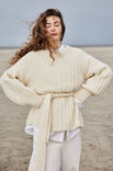 Lana Grossa PULLOVER MIT RÜCKENSCHLITZ UND GÜRTEL Alpaca Moda