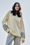 Lana Grossa PULLOVER MIT EINSTRICKMUSTER Alpaca Moda & Cool Merino Big