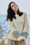 Lana Grossa PULLOVER MIT EINSTRICKMUSTER Alpaca Moda & Cool Merino Big